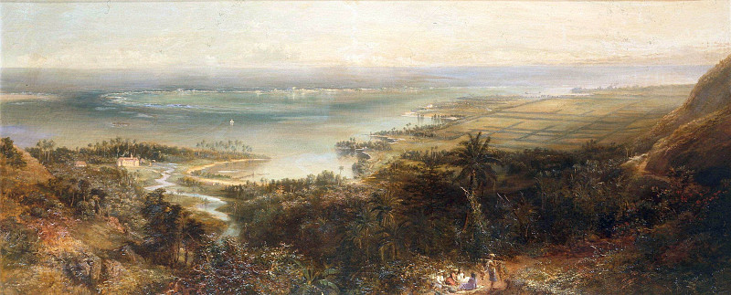 The Rice Planatation Of Walter Knott Graham In Papua On Tah. Nicholas Chevalier