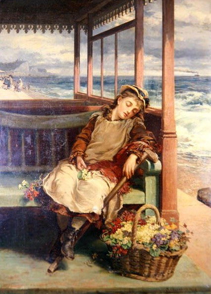 The Flower Seller. Nicholas Chevalier