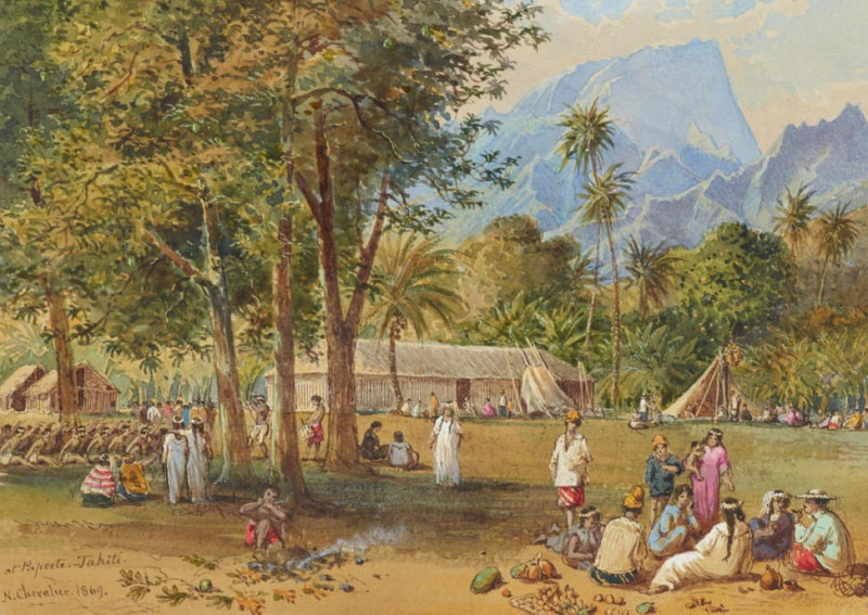 At Papeete, Tahiti. Nicholas Chevalier