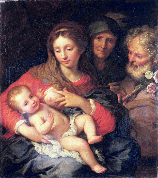 The Holy Family with Elizabeth. Giuseppe Bartolomeo Chiari