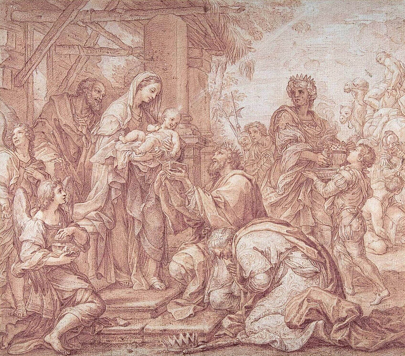 The Adoration of the Magi. Giuseppe Bartolomeo Chiari