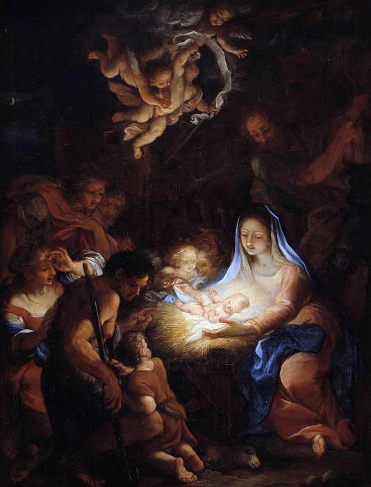The Adoration of the Shepherds. Giuseppe Bartolomeo Chiari