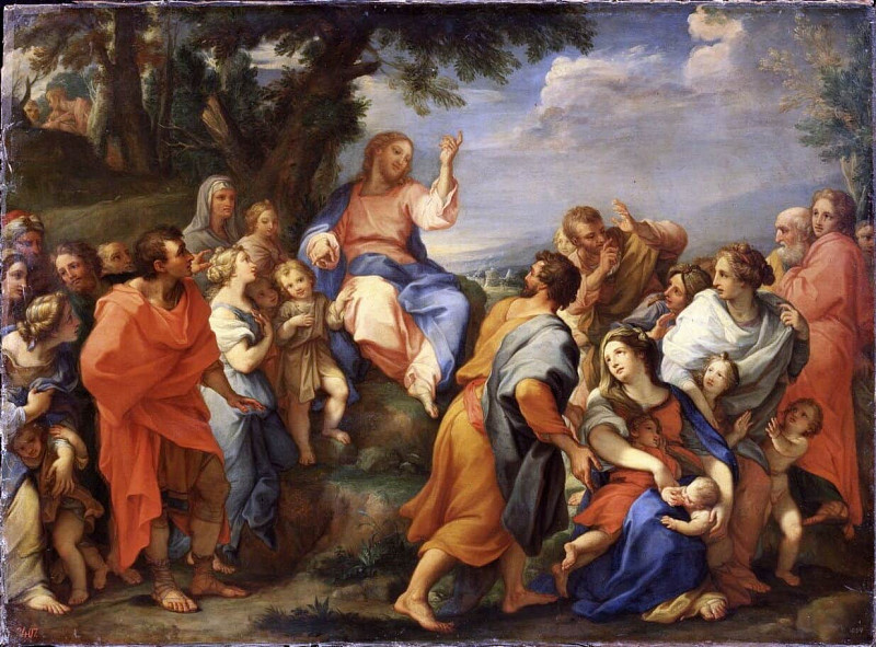 The Sermon on the Mount: Jesus Christ Preaching to His Disciples. Giuseppe Bartolomeo Chiari