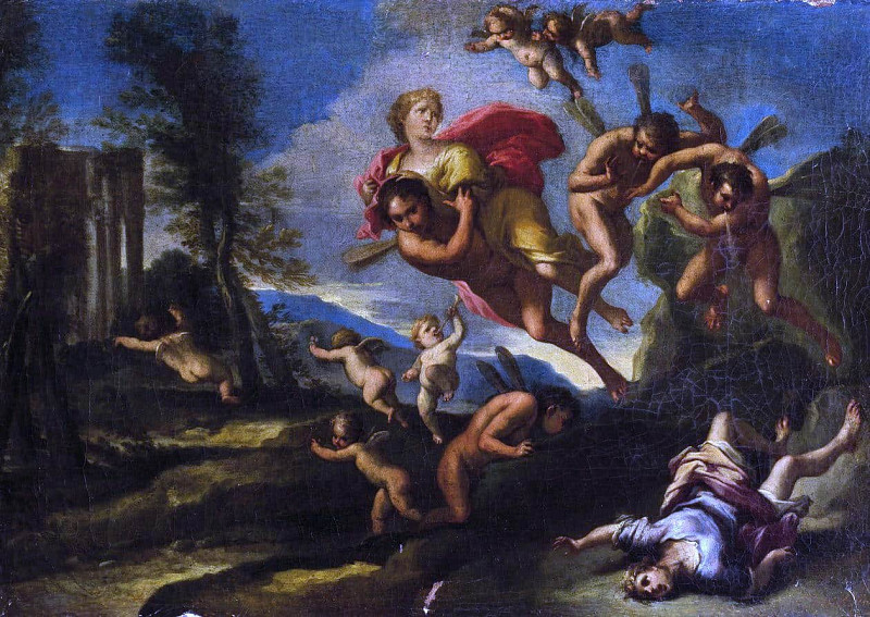 Boreas Abducting Orithyia. Giuseppe Bartolomeo Chiari