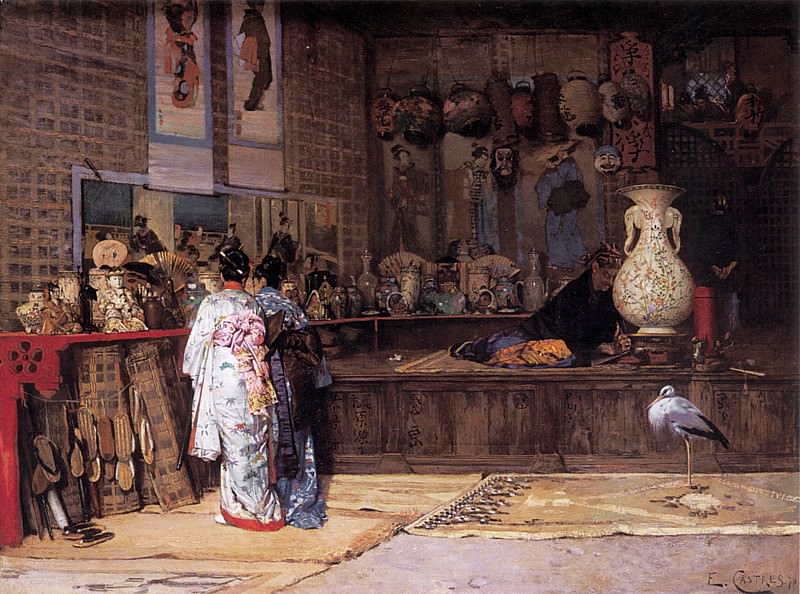 At the Japanese Market. Édouard Castres