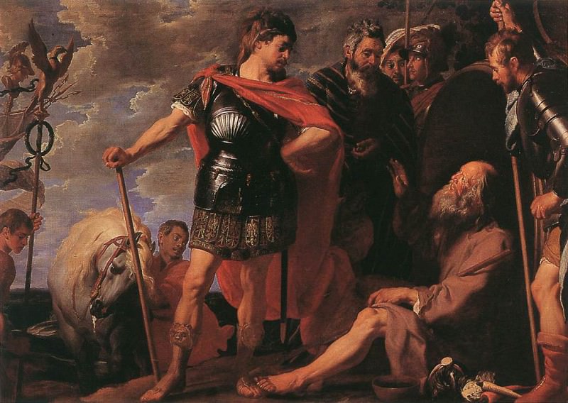 CRAYER Gaspard de Alexander And Diogenes. Gaspard De Crayer