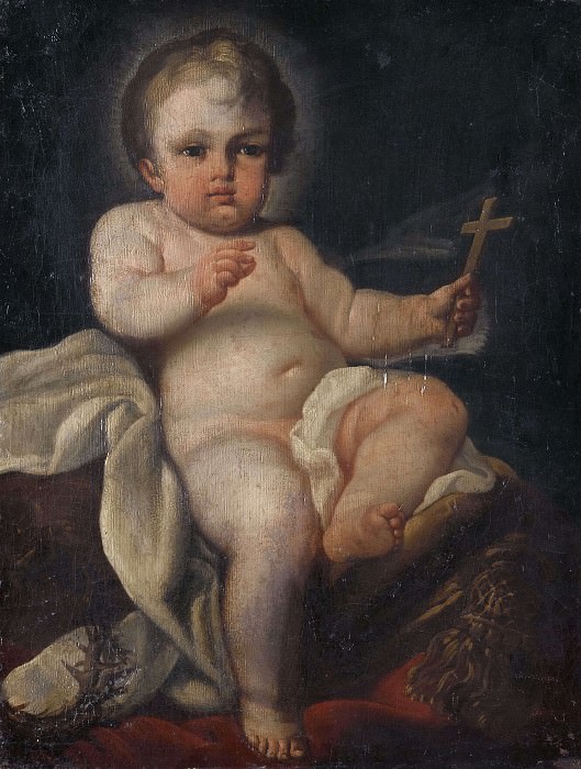 Младенец Христос держит крест. Себастьяно Конча