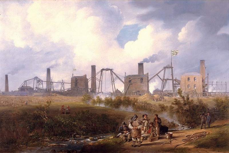 A View of Murton Colliery near Seaham, County Durham. John Wilson Carmichael