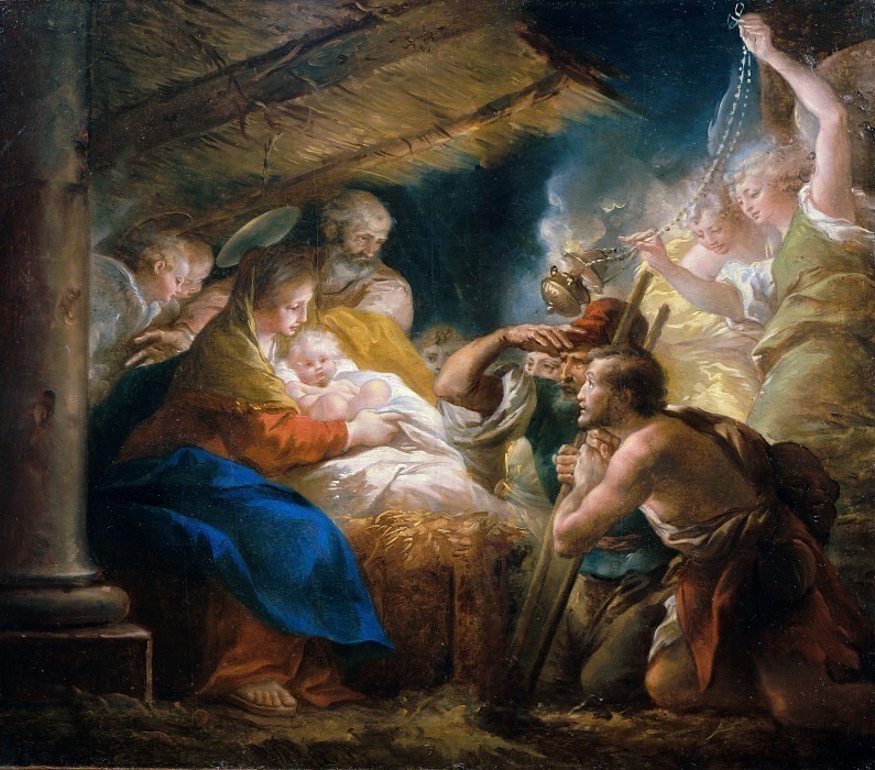 Adoration of the shepherds, Giuseppe Cades