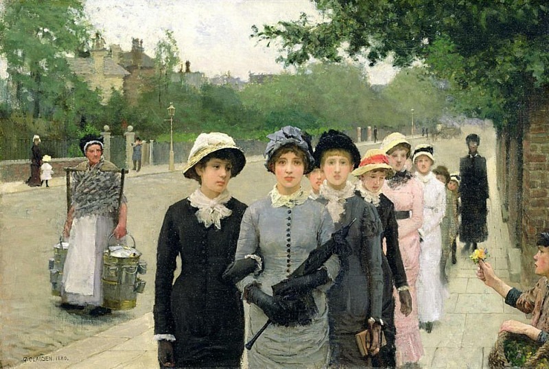 Schoolgirls. Sir George Clausen