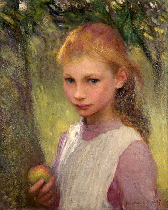 The Shy Child 1897, reworked. Sir George Clausen