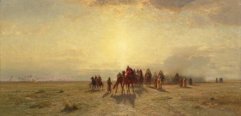 Caravan in the Desert. Samuel Colman
