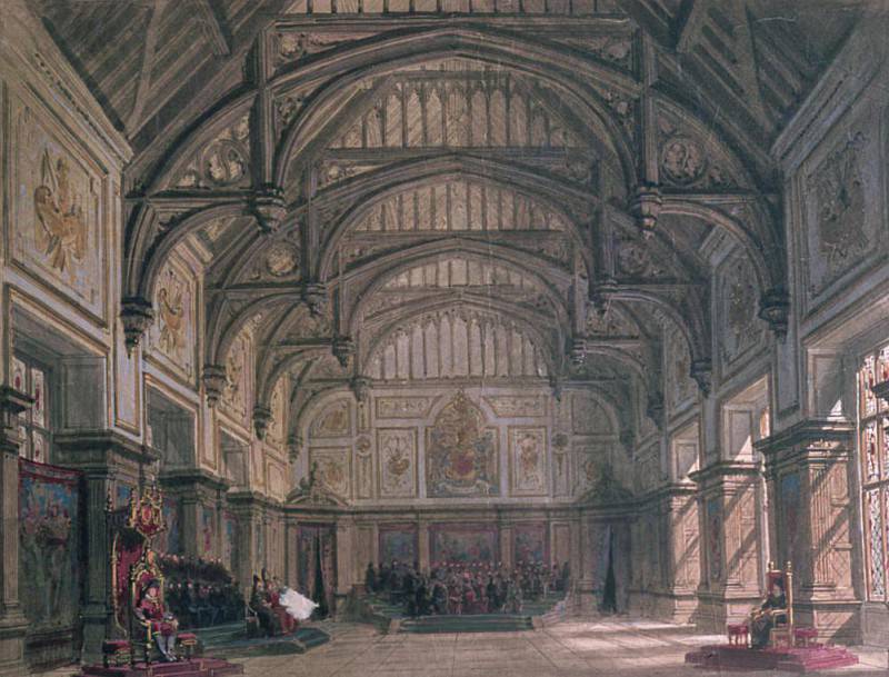 Декорации для III акта пьесы «Генрих VIII» Уильяма Шекспира. Филипп Мари Шаперон