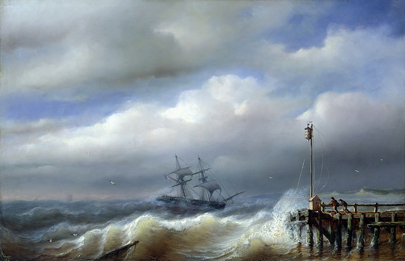 Бурное море в штормовую погоду. Пол Джин Клейс
