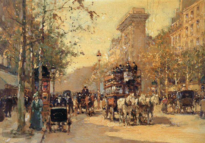 The Porte Saint Martin. Edouard-Léon Cortès