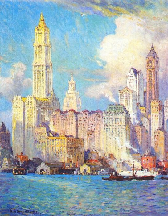 view of wall street. Colin Campbell Cooper Jr.