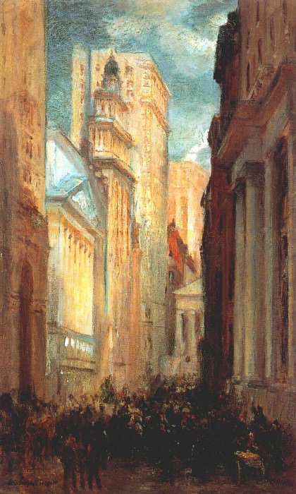 Уолл-стрит, ок.1905. Колин Кэмпбелл Купер