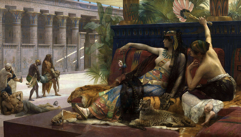 Клеопатра, проверяющая действие ядов на заключенных, 1897. Александр Кабанель