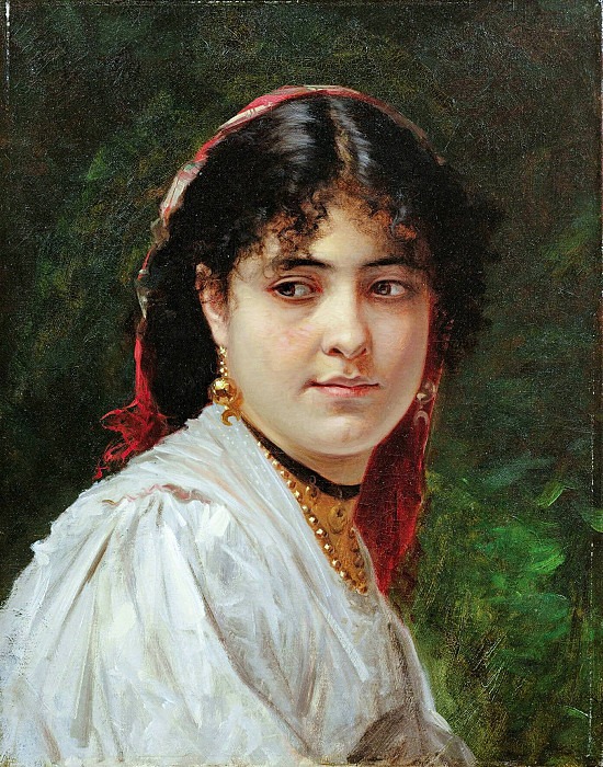 Portrait of a young italian woman, Alexandre Cabanel