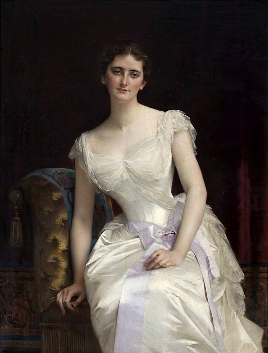 Portrait of Mary Victoria Leiter, the later Lady Curzon of Kedleston, Vicereine of India, Alexandre Cabanel