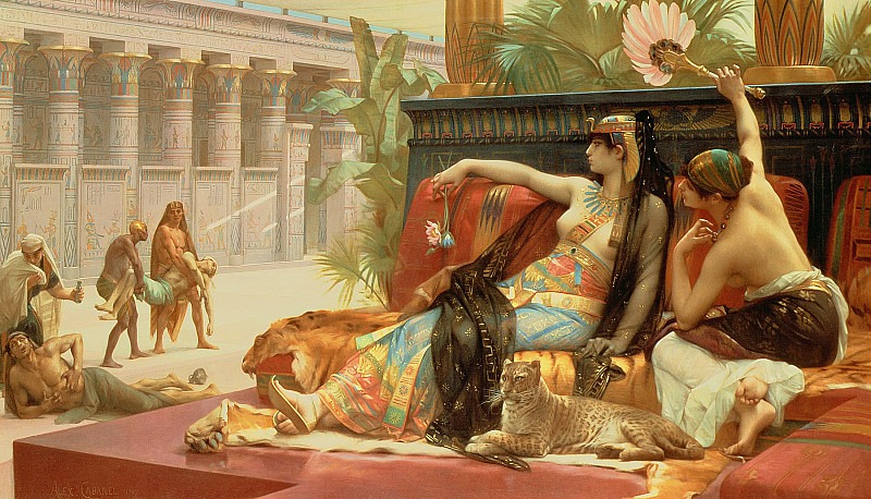Клеопатра испытывает яд на приговорённых к смерти, Александр Кабанель