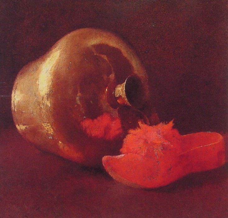 Отражение в ярко-красном цвете. Эмиль Карлсен