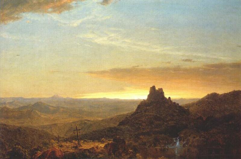 cross in the wilderness 1857. Frederic Edwin Church