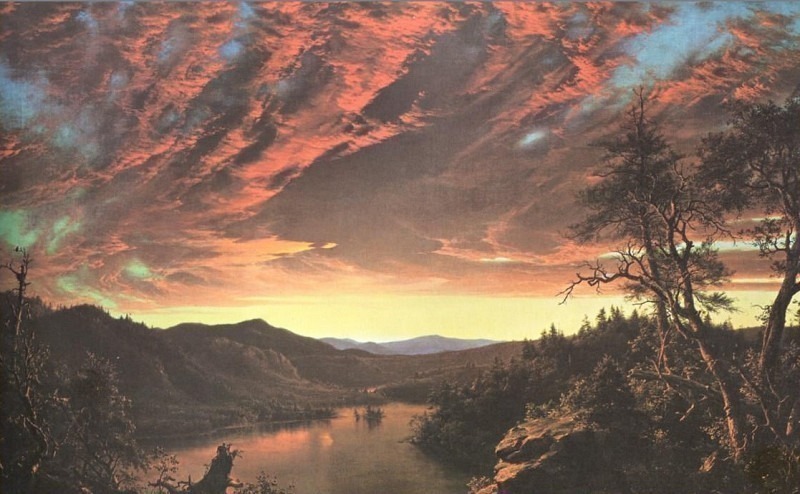 Twilight In The Wild Nature. Frederic Edwin Church