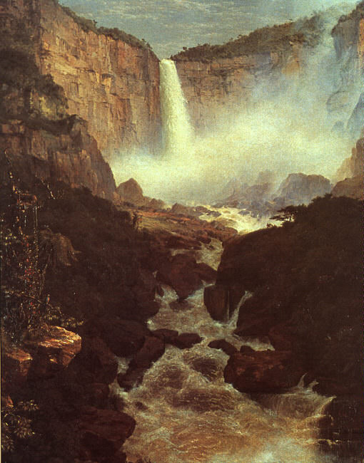 The Falls of Tequendama, 1854. Frederic Edwin Church