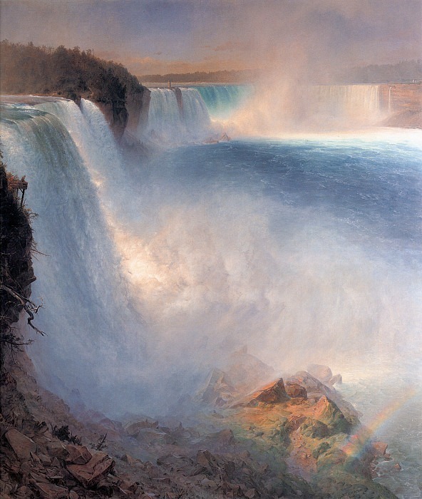 Niagara Falls from the American Side. Frederic Edwin Church