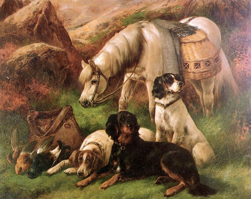 Scottish and Sealyham terrier. Lilian Cheviot