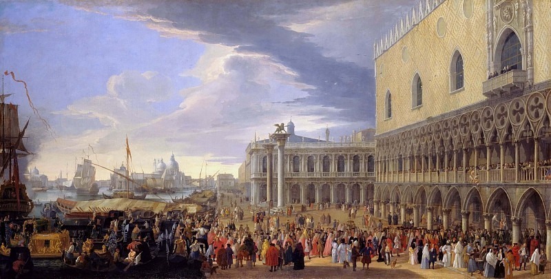 The Arrival of the Earl of Manchester in Venice. Luca Carlevaris