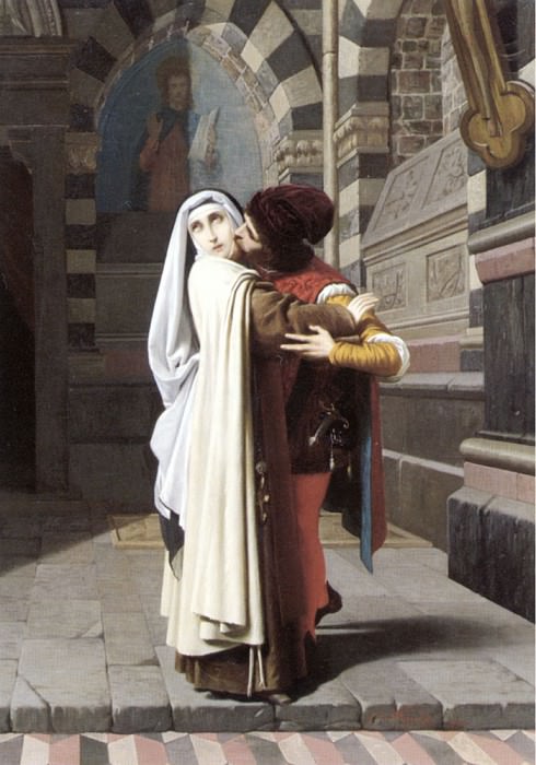 The Embrace of Fra Filippo Lippi and Lucrezia Buti. Gabriele Castagnola
