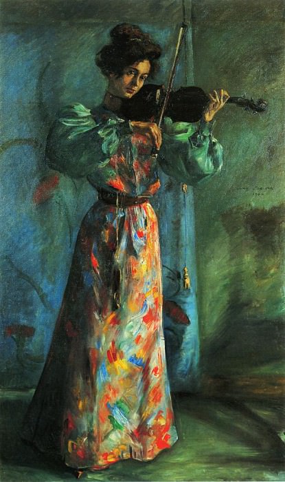 The Violinist. Lovis Corinth