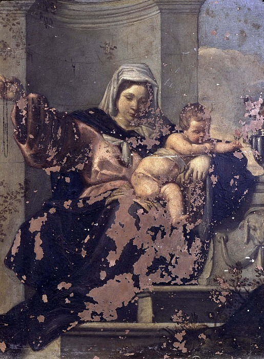 Мадонна с младенцем. Симоне Кантарини (Окружение)