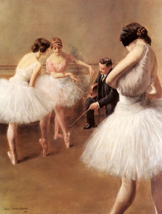 The Ballet Lesson. Pierre Carrier-Belleuse