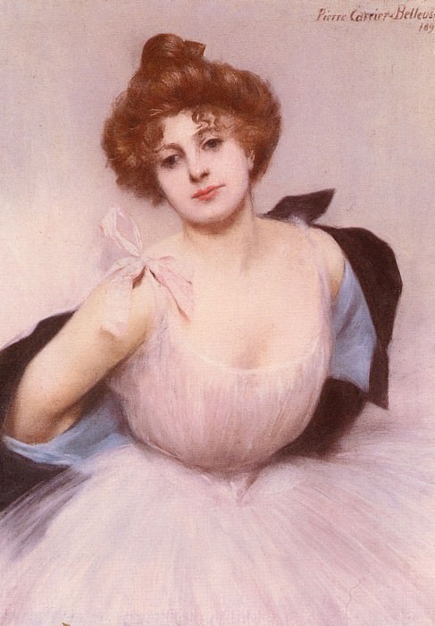 Portrait Of A Dancer. Pierre Carrier-Belleuse