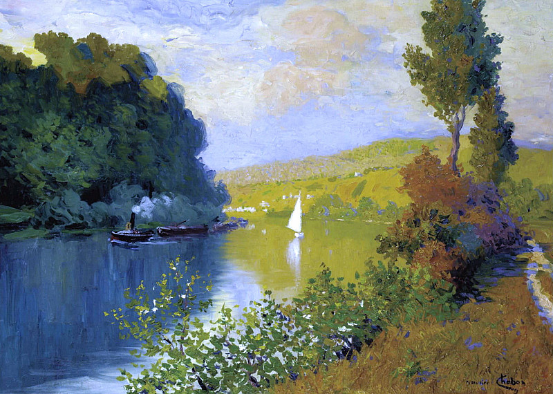 Bank of the River. Maurice Chabas