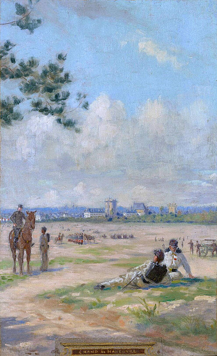 Maneuvering Field; Champ de Manœuvre. Maurice Chabas