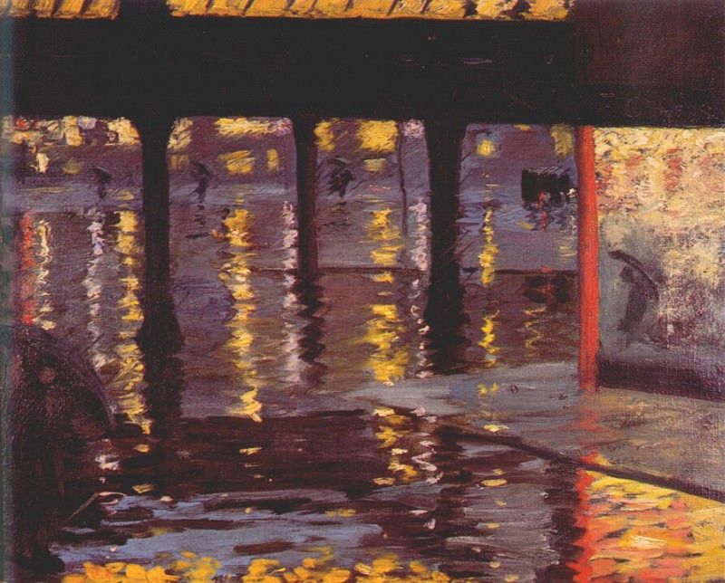Изображение синего угла (поезд на поднятом рельсовом пути), ок.1906. Кейт Кларк