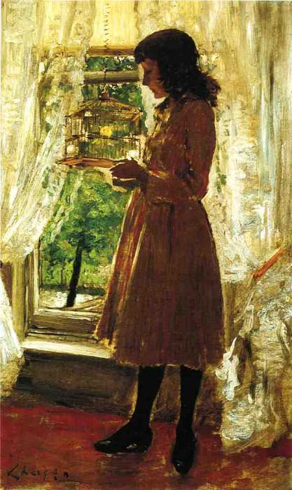 The Pet Canary. William Merritt Chase