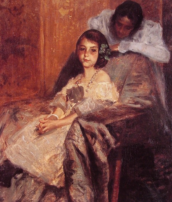 Dorothy and Her Sister. William Merritt Chase