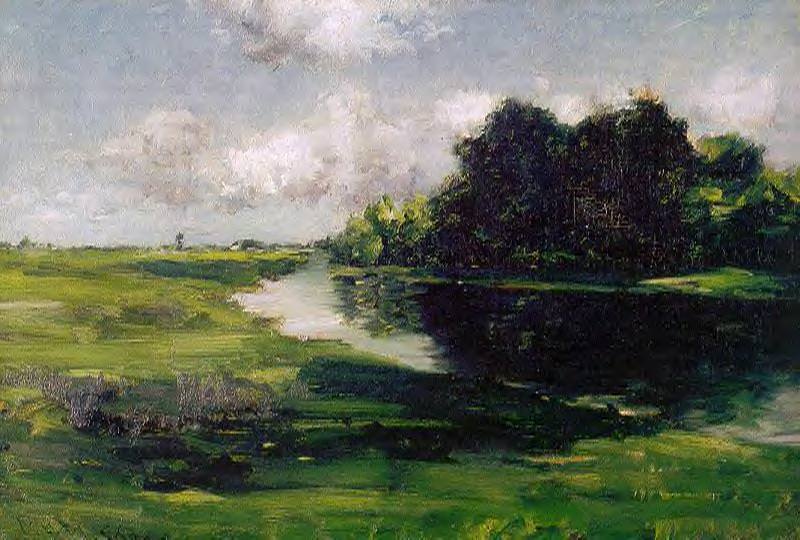 Long Island Landscape after a Shower of Rain. William Merritt Chase