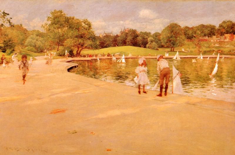 Lilliputian Boat-Lake. William Merritt Chase