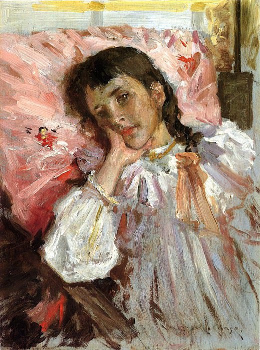 Tired aka Portrait of the Artist-s Daughter. William Merritt Chase