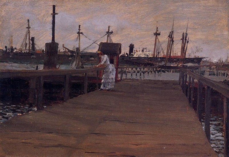 Woman on a Dock. William Merritt Chase