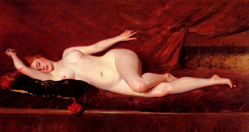 A Study In Curves. William Merritt Chase