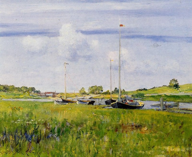 At the Boat Landing. William Merritt Chase
