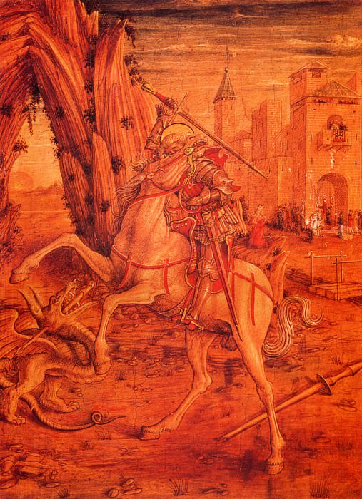 St George And The Dragon. Carlo Crivelli