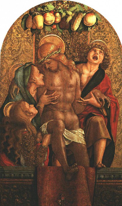 LAMENTATION OVER THE DEAD CHRIST, MUSEUM OF FINE AR. Carlo Crivelli